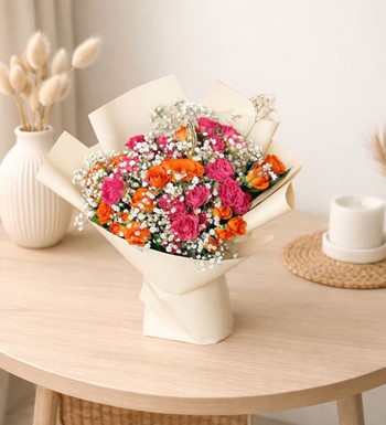 ankara çiçek siparişi, kırmızı gül buketi, vazoda gül