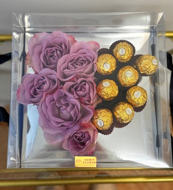 lila gül, gül ve çikolata, ankara çiçekçi