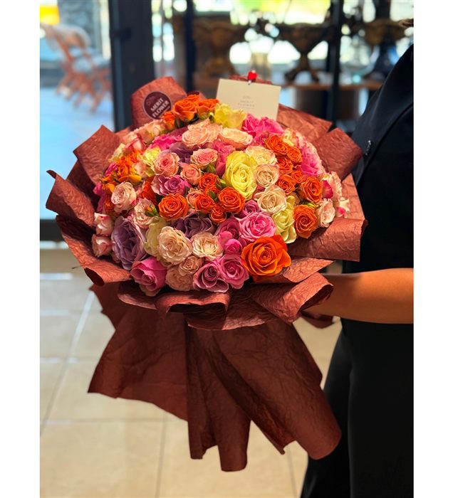 Carnival Bouquet / Renkli Gül Buketi