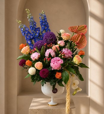 luxury flower, ankara şakayık buketi, şakayık çiçeği