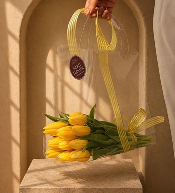 çantada sarı lale, ankara sarı lale buketi